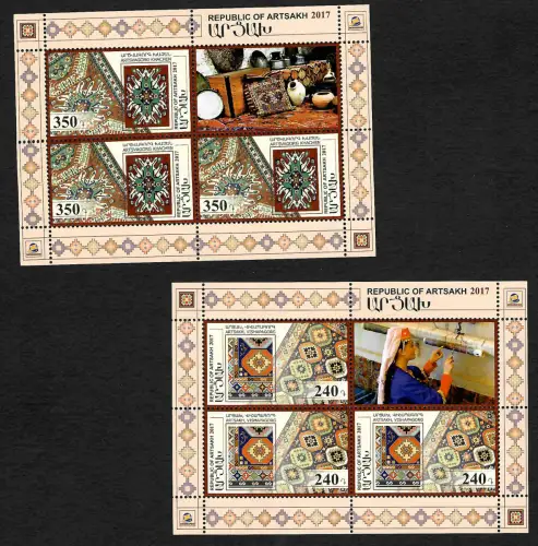 Berg-Karabach 2017: Teppiche, postfrisch, **