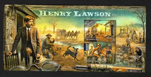 Australien: Henry Lawson, Block postfrisch