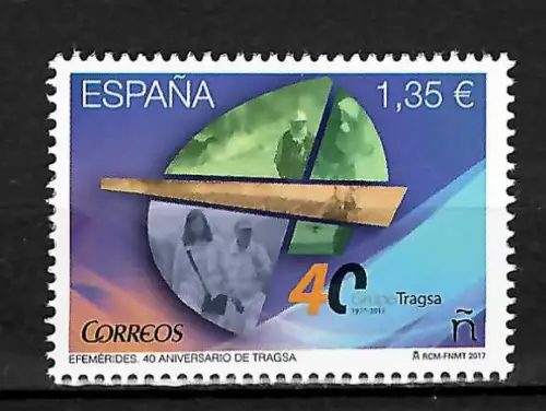 Spanien 2017: 40 Jahre Tragsa, postfrisch