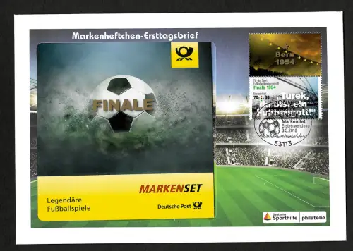 Bund 2018: Markenset Legendäre Fussballspiele, FDC