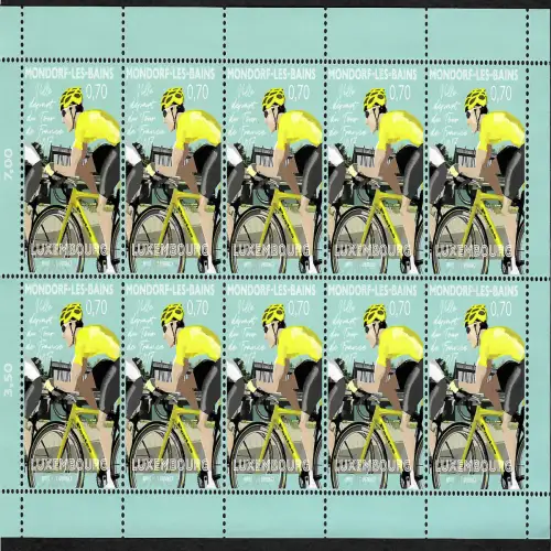 Luxembourg 2017: Tour de France, Mondorf-les-Bains, Kleinbogen, postfrisch