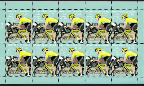 Luxembourg 2017: Tour de France, Mondorf-les-Bains, Kleinbogen, postfrisch