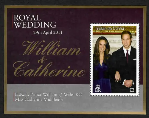 Tristan da Cunha 2011: Royal Wedding, postfrisch
