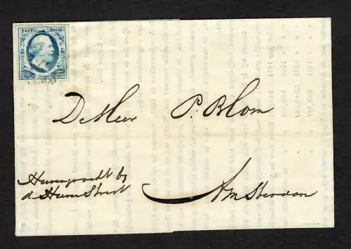 Niederlande: 1854: Brief nach Amsterdam