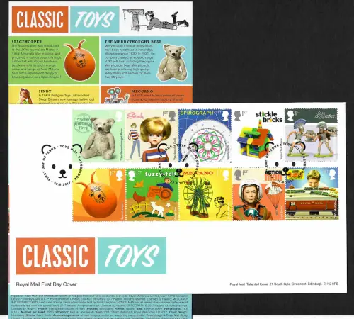 GB 2017: Classic Toys, FDC