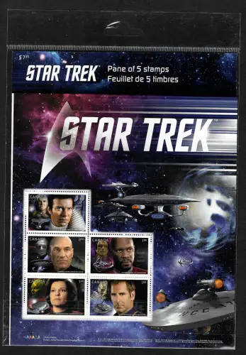 Canada 2017: Star Trek, Retter der Galaxis, Block postfrisch
