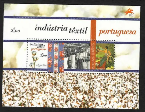 Portugal 2017: Textilindustrie - industria textil, postfrisch