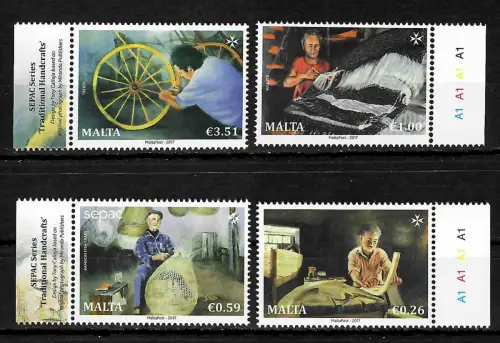 Malta 2017: SEPAC Series: Traditional Handcrafts, postfrisch