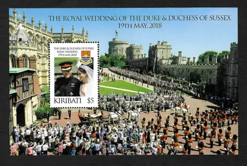 Kribati 2018: Royal Wedding of Duke & Duchess of Sussex, Block mnh