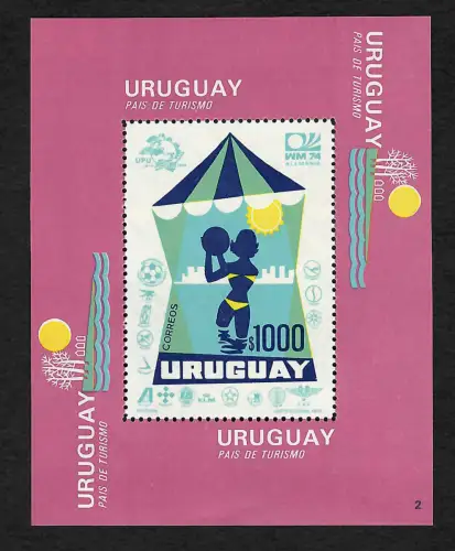 Uruguay: Pais de Turismo - Land des Tourismus, postfrisch Block #20