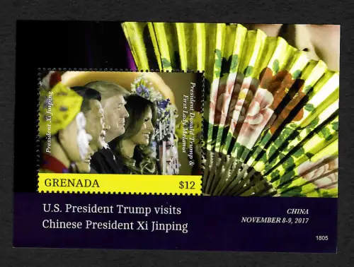 Grenada 2017: US President Trump visits Chinese President Xi Jinping, postfrisch