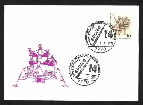 Bund: Apollo 14, Raumfahrt Ausstellung Markdorf, 1971