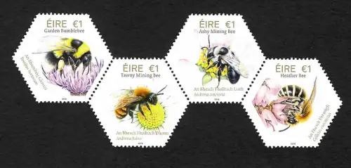 Irland 2018: Bees, Bienen: 4x Marken, postfrisch