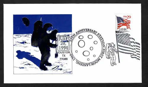 USA: 25th Anniversary Staton first moon landing, 1969 - 1994, Apollo 11