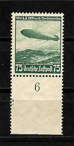 DR: MiNr. 607 X mit PLatten Nr. 5 spiegelverkehrt, *, ohne Gummi