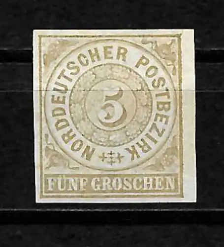 NDP: MiNr. 6U ungezähnt, *