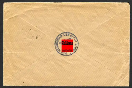 Generalgouvernement GG: 29.10.1939 - Lodsch - Seltener Dienst-Brief