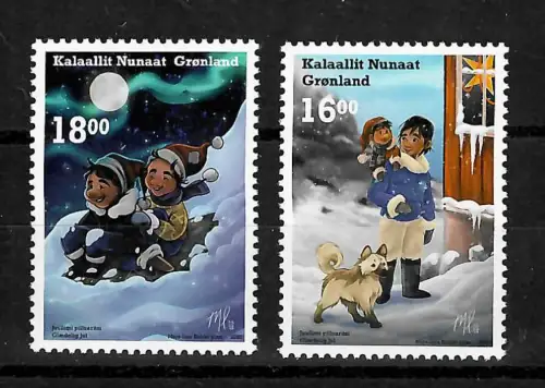 Grönland 2020: Weihnachten, Kalaallit Nunaat, postfrisch #869/870
