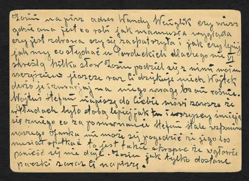 Generalgouvernement GG: Späte Post: 17.1.45: Berlin nach Koluszki - Postsperre