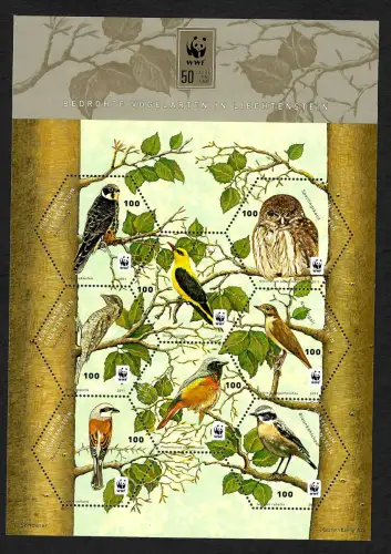 Liechtenstein 2011: 80 Jahre WWF , Vögel, postfrisch, **
