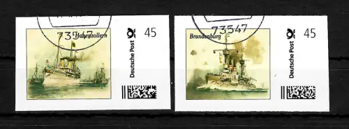 Bund 2010: Kaiser Wilhelm Flotte, Marke individuell, gestempelt