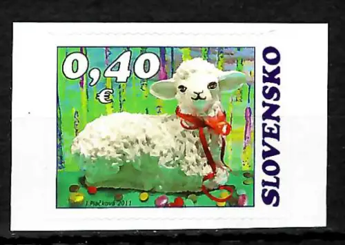 Slowakei 2011: Osterlamm,  #655, postfrisch