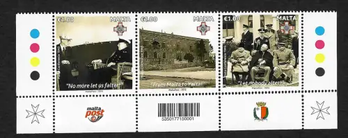 Malta 2015: From Malta to Yalta, 70 Jahre Konferenz von Jalta 1945, postfrisch