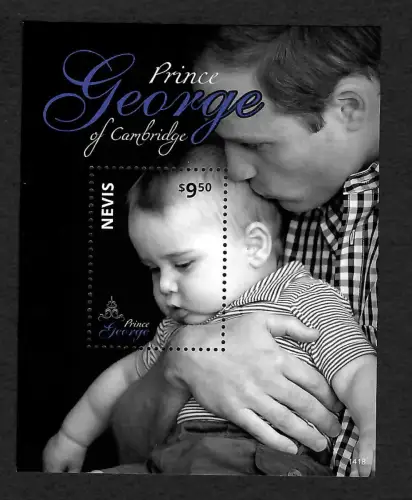 Nevis: Prince George of Cambridge, 1. Geburtstag, postfrisch
