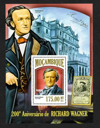 Mocambique 2013: 200. Geburtstag von Richard Wagner, postfrisch