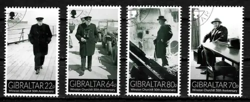 Gibraltar 2015: Winston Churchill, 50th Anniversary, gestempelt