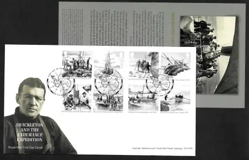 GB: Shackleton and Endurance Expedition, pack ice, Elephant Island, FDC