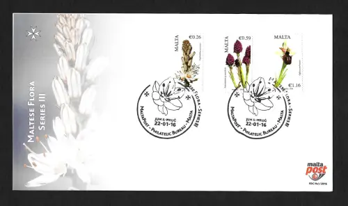 Malta 2016: Maltese Flora Series III, FDC