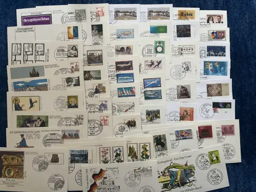 Bund: Konvolut von 50 FDCs aus 1979-1982