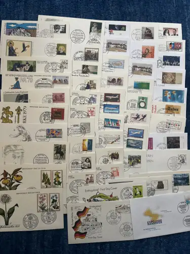 Bund: Konvolut von 50 FDCs aus 1978-1982