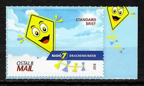 Bund 2018: Ostalb Mail - Standard Brief - Drachenkinder - Radio 7, postfrisch