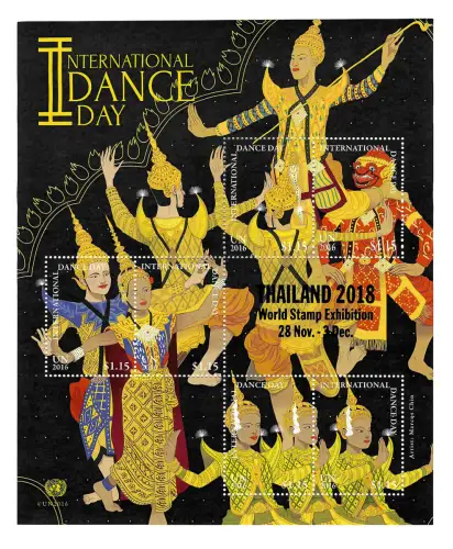 UNO New York 2018: Internationaler Tag des Tanzes, Block postfrisch