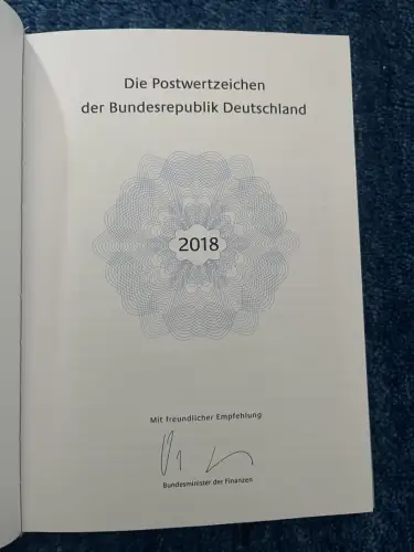 Bund: Gestempeltes Briefmarken Jahrbuch 2018 im Folder