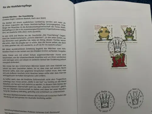 Bund: Gestempeltes Briefmarken Jahrbuch 2018 im Folder