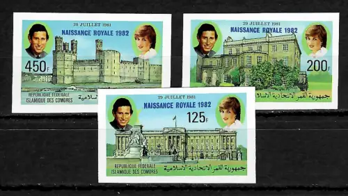 Komoren Königliche Geburt von Prinz William von Wales, 1982, postfrisch