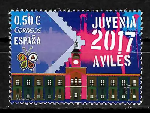 Espana 2017: Juvenia 2017: Jugend Briefmarkenausstellung, postfrisch
