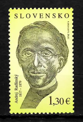 Slowakei 2017: Andrej Radlinsky, postfrisch