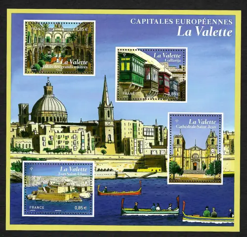 Frankreich 2017: La Valette, Stadtbilder, Block postfrisch