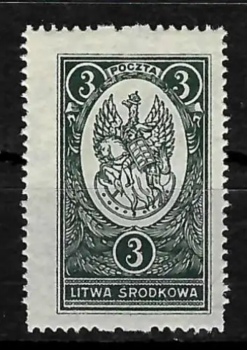 Litauen, Wappen, MiNr. 36A, postfrisch