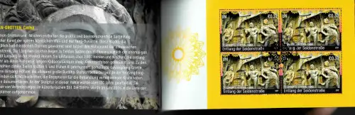 UNO 2017: Entlang der Seidenstraße, Welterbe 2017, Markenheftchen gestempelt