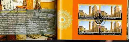 UNO 2017: Entlang der Seidenstraße, Welterbe 2017, Markenheftchen gestempelt