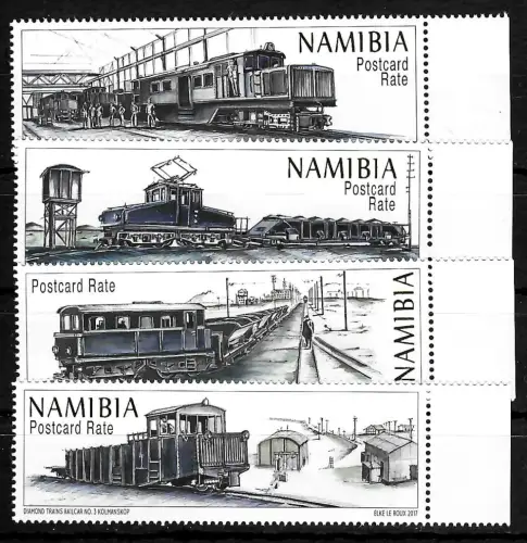 Namibia 2017:  Diamantenzüge, postfrisch