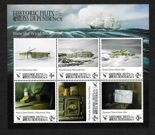 Ross Dependency: Scotts Discovery Hut, Blow the Wind Southerly, postfrisch