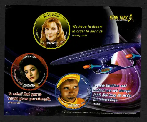 Gambia 2016: Star Trek: Beverly Crusher, Guinan, Deanna Trio, postfrisch