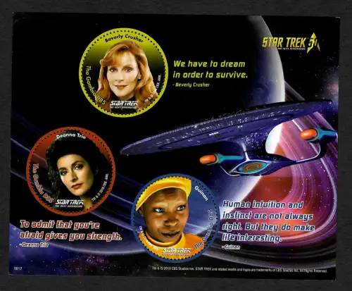 Gambia 2016: Star Trek: Beverly Crusher, Guinan, Deanna Trio, postfrisch