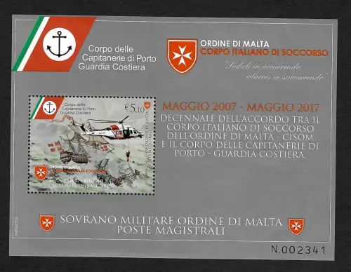 Malta 2017: CISUM: 10 Jahre Rettungsorganisation, postfrisch